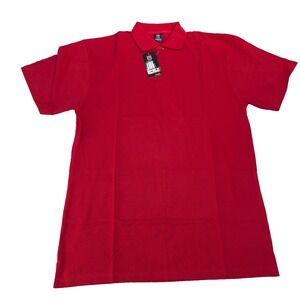 Regal Wear Polo Shirt Y2K Size Large Red Hip Hop Street Wear‎ Deadstock